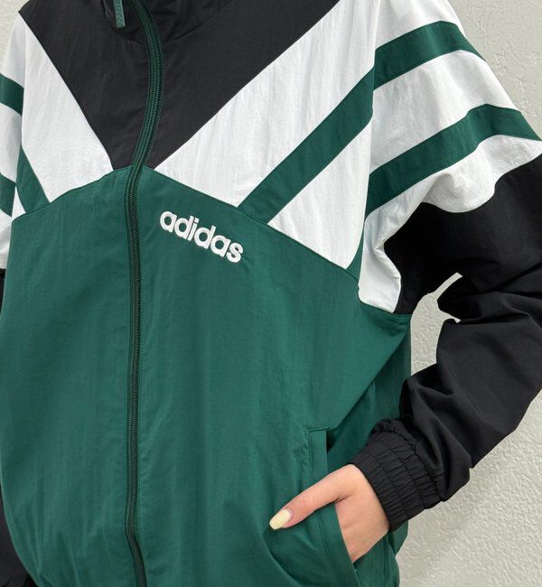  「adidas ラインナイロンジャケット」|ベスト・ジレ|