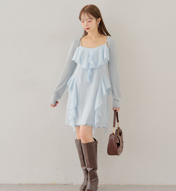  「フリルキャミワンピースボレロセット」|その他|