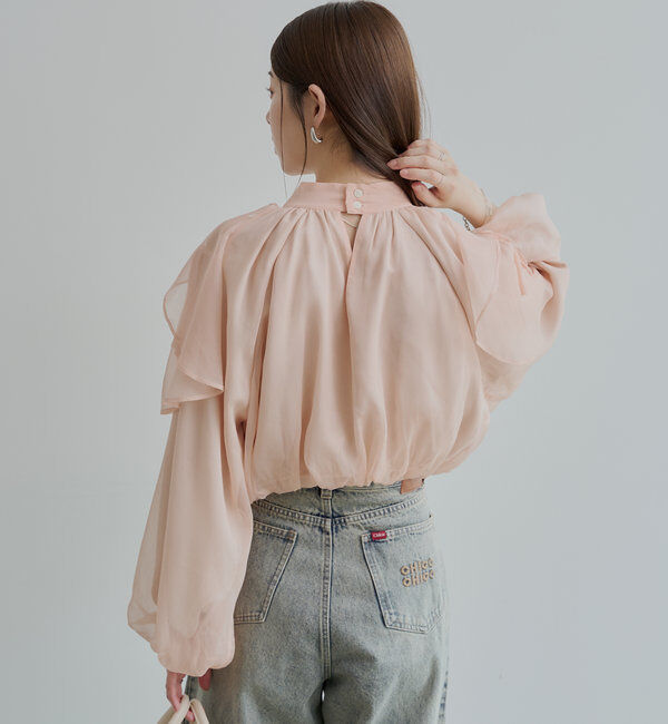  「アメスリラッフルフリルブラウス」|シャツ・ブラウス|