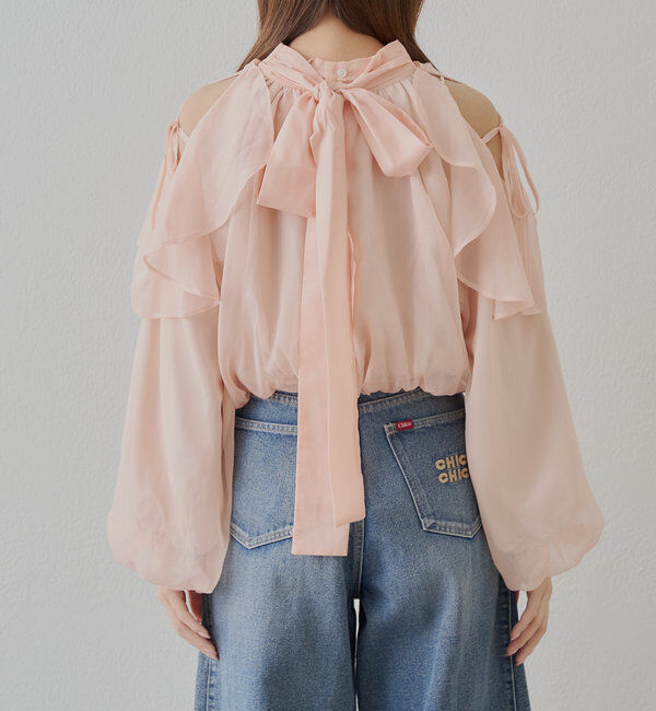  「アメスリラッフルフリルブラウス」|シャツ・ブラウス|