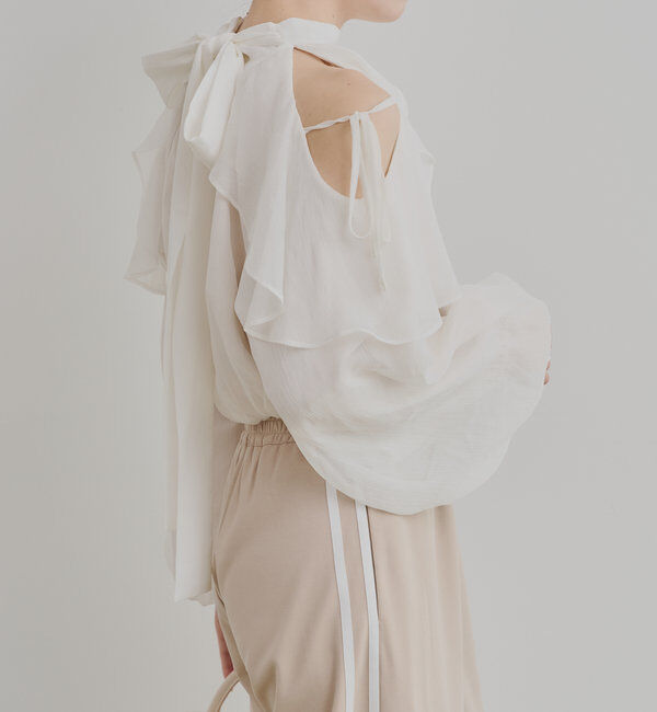  「アメスリラッフルフリルブラウス」|シャツ・ブラウス|