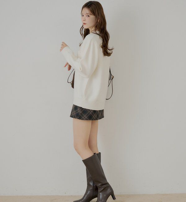  「【マルチway】シャツレイヤードニットワンピース」|ワンピース|