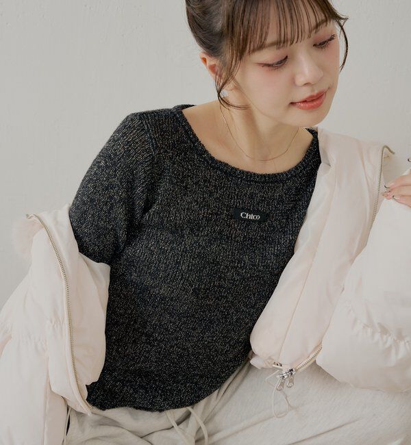  「ラメシアーコンパクトニット」|ニット・セーター|