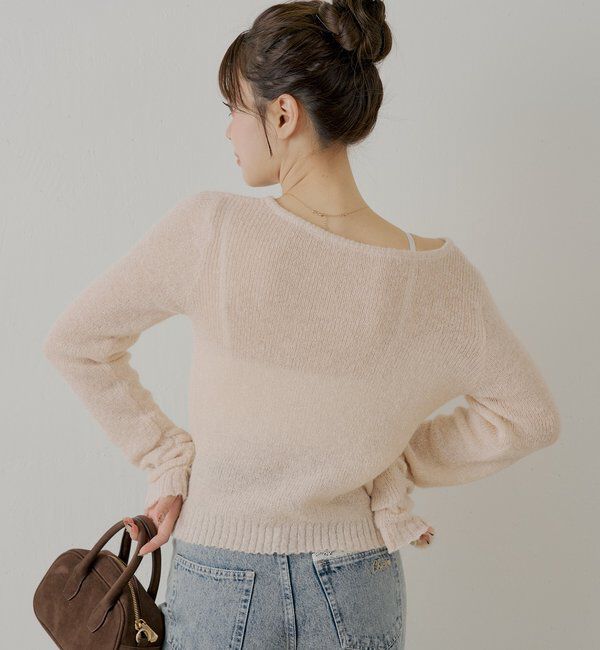  「ラメシアーコンパクトニット」|ニット・セーター|