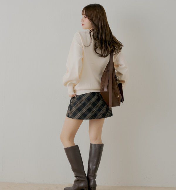  「ラインストーンロゴニット」|ニット・セーター|