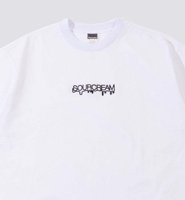  「2サイズ【Sourcreama/サワークリーム】3D刺繍ロゴTEE」|Tシャツ・カットソー|ホワイト