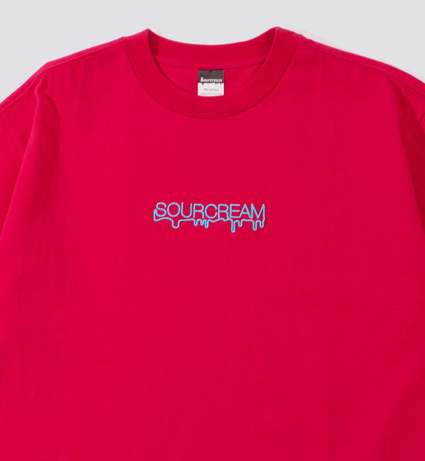  「2サイズ【Sourcreama/サワークリーム】3D刺繍ロゴTEE」|Tシャツ・カットソー|ボルドー