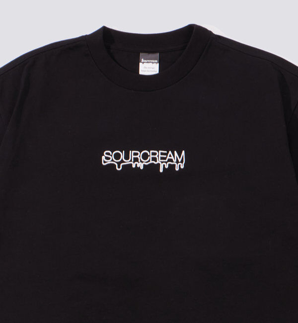 「2サイズ【Sourcreama/サワークリーム】3D刺繍ロゴTEE」|Tシャツ・カットソー|ブラック