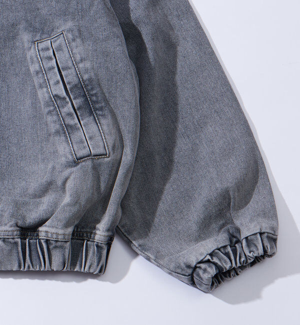  「【UNISEX/ユニセックス】ヴィンテージライクデニムフードジップブルゾン」|ブルゾン・スタジャン|