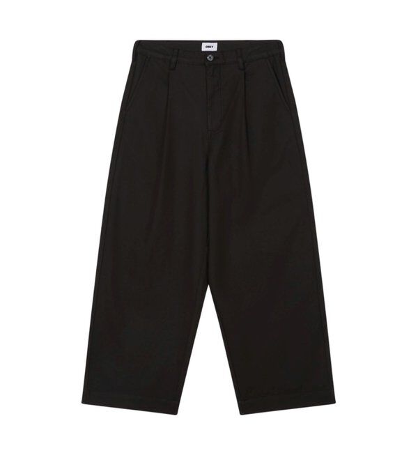  「【OBEY/オベイ】OLIVER PLEATED PANT」|チノ|ブラック