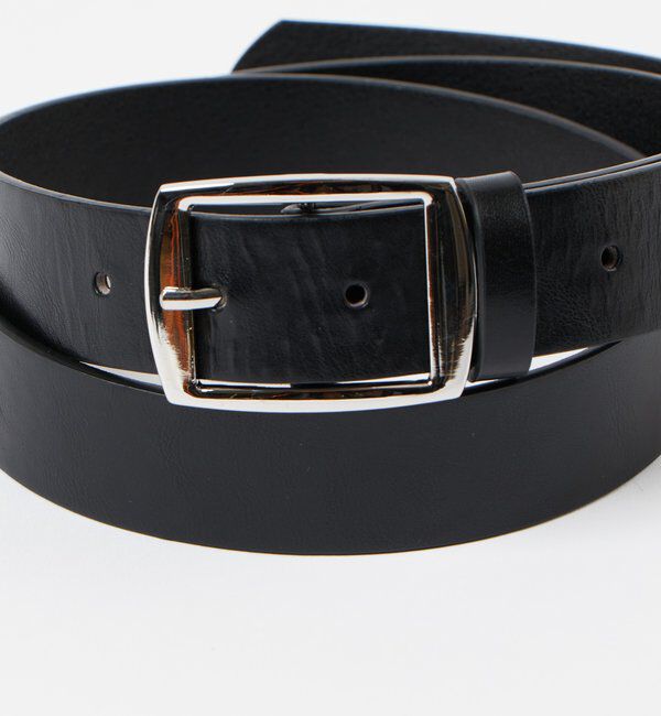  「スクエアバックルレザーベルト」|ベルト|