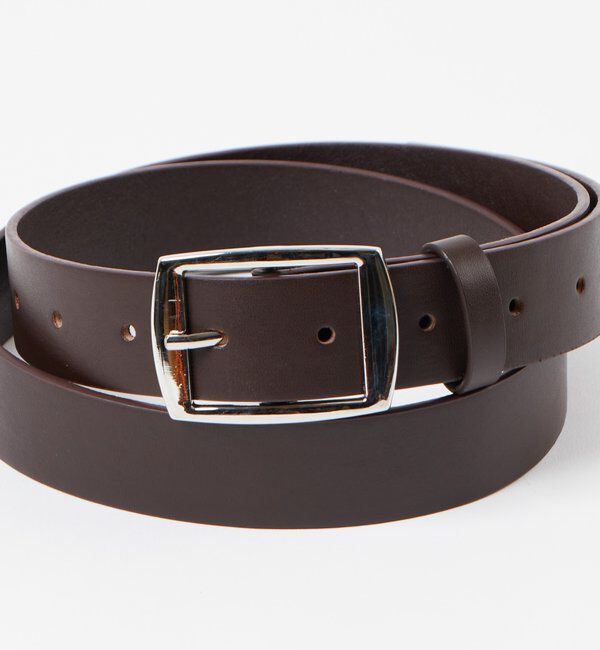  「スクエアバックルレザーベルト」|ベルト|