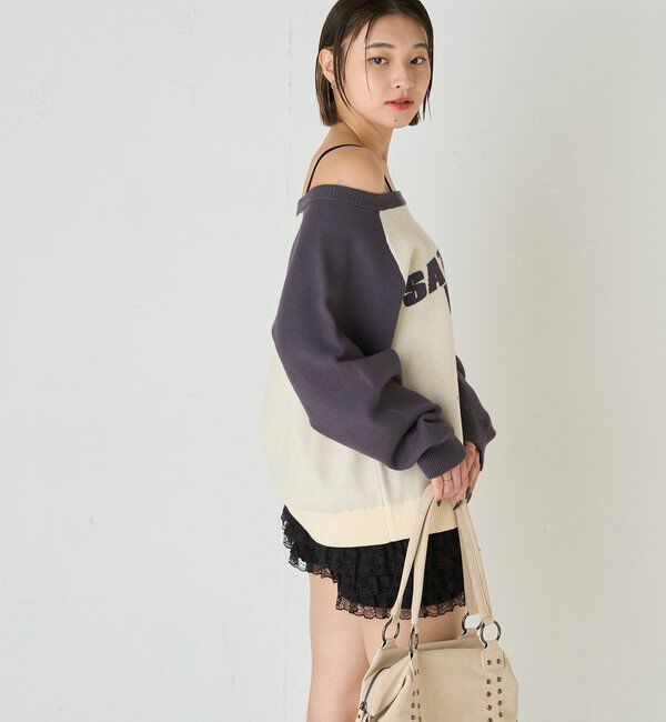  「【WEB限定】シャーロットオフショルニット」|ニット・セーター|