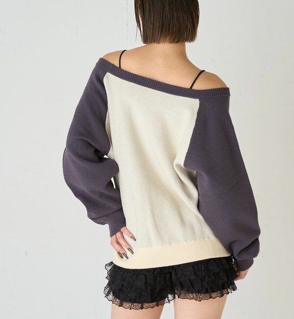  「【WEB限定】シャーロットオフショルニット」|ニット・セーター|