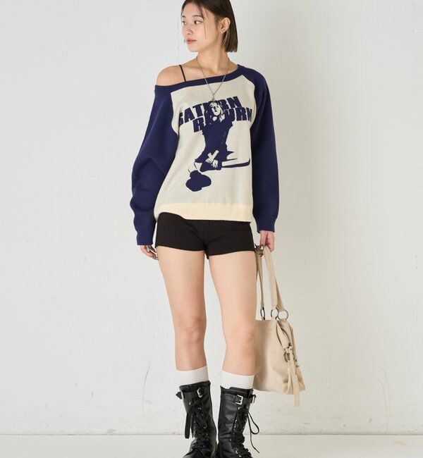  「【WEB限定】シャーロットオフショルニット」|ニット・セーター|