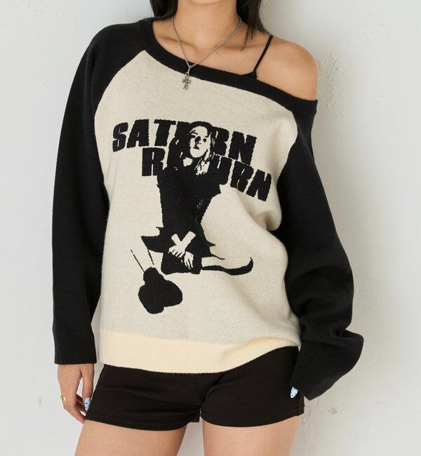  「【WEB限定】シャーロットオフショルニット」|ニット・セーター|