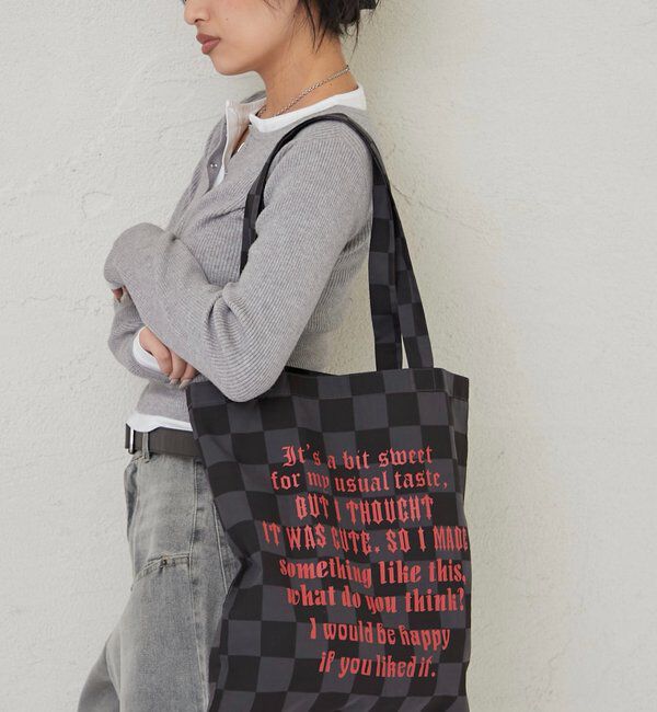  「【WEB限定】アソートメッセージロゴトートバッグ」|トートバッグ|ブラックその他1