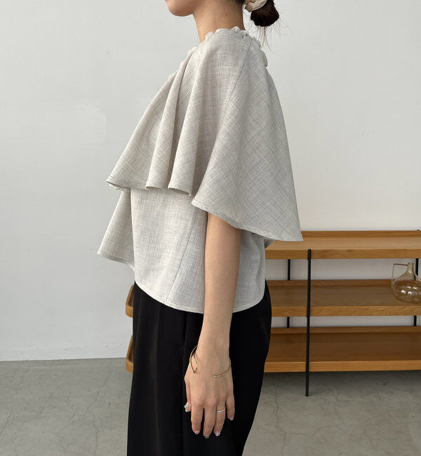  「〈VERSEAU/ヴェルソー〉2WAYラッフルブラウス」|シャツ・ブラウス|