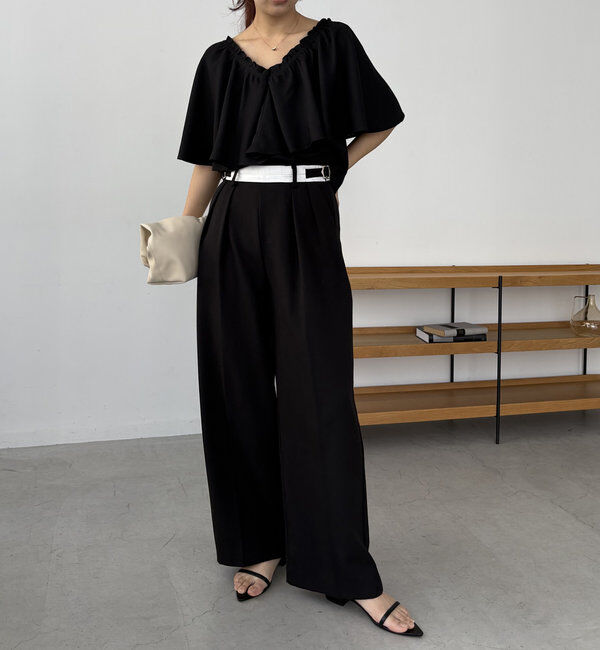  「〈VERSEAU/ヴェルソー〉2WAYラッフルブラウス」|シャツ・ブラウス|