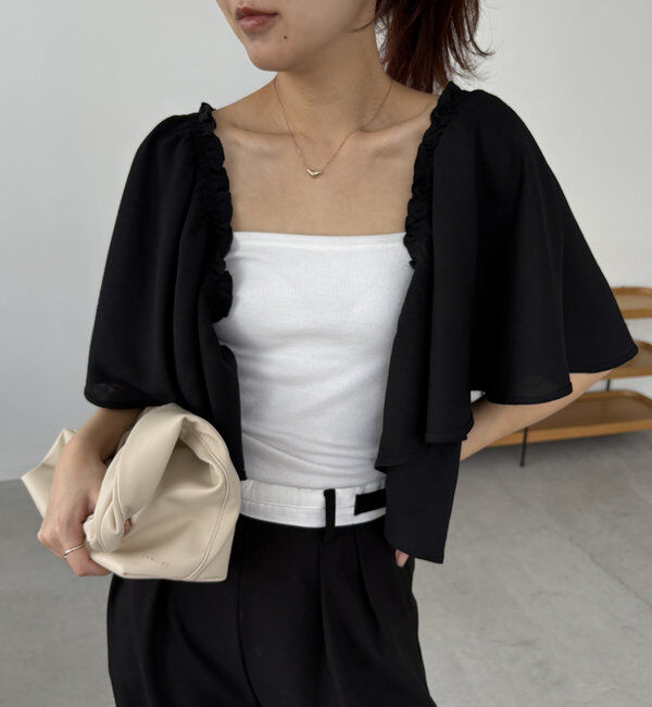  「〈VERSEAU/ヴェルソー〉2WAYラッフルブラウス」|シャツ・ブラウス|