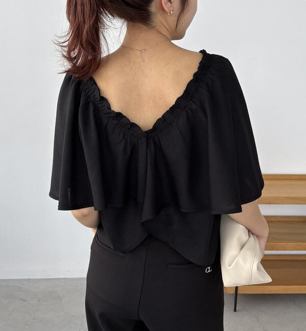  「〈VERSEAU/ヴェルソー〉2WAYラッフルブラウス」|シャツ・ブラウス|