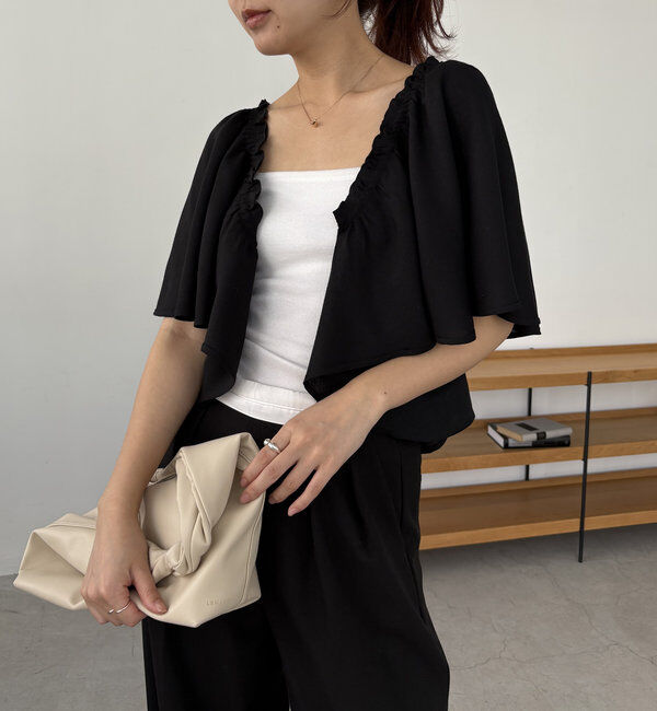  「〈VERSEAU/ヴェルソー〉2WAYラッフルブラウス」|シャツ・ブラウス|