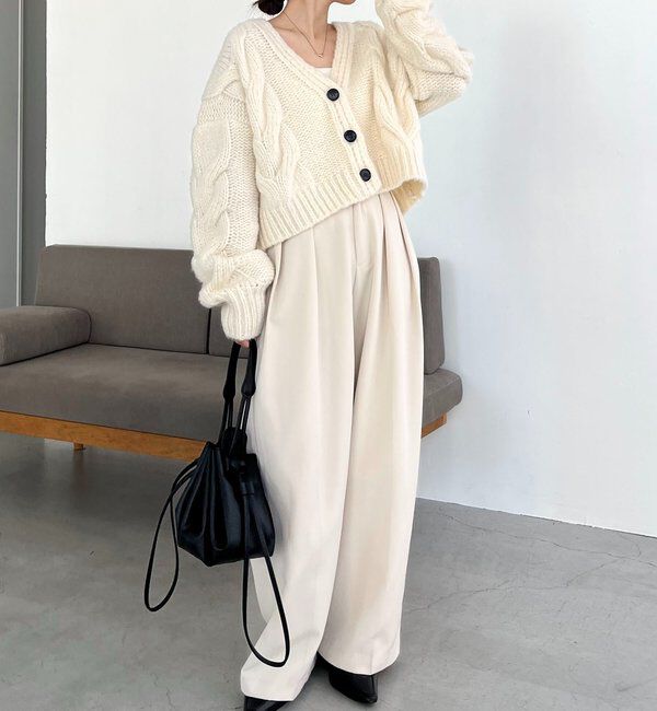  「BIGケーブルカーディガン」|カーディガン|