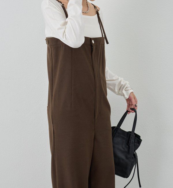  「ストレートラインサロペット」|オールインワン|