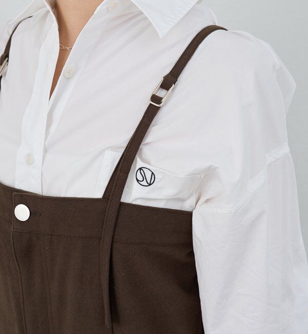  「ストレートラインサロペット」|オールインワン|