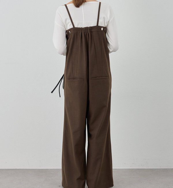  「ストレートラインサロペット」|オールインワン|