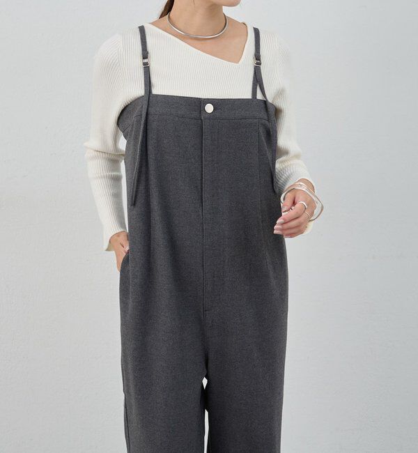  「ストレートラインサロペット」|オールインワン|