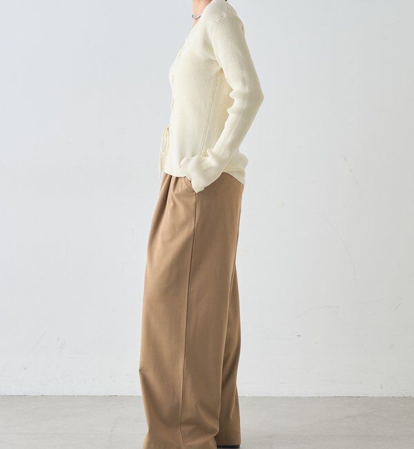  「【前後２WAY仕様】レースアップニット」|パーカー|