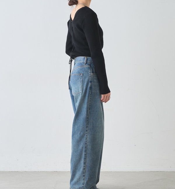  「【前後２WAY仕様】レースアップニット」|パーカー|