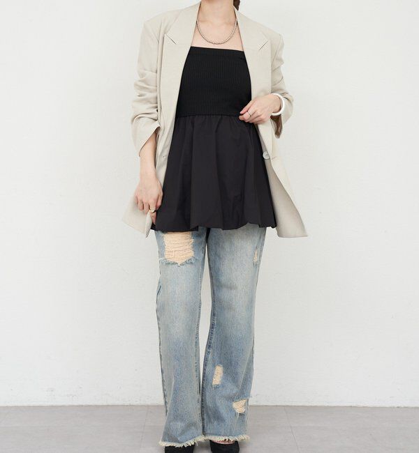  「【26SS予約】バルーンビスチェキャミソール」|キャミソール|