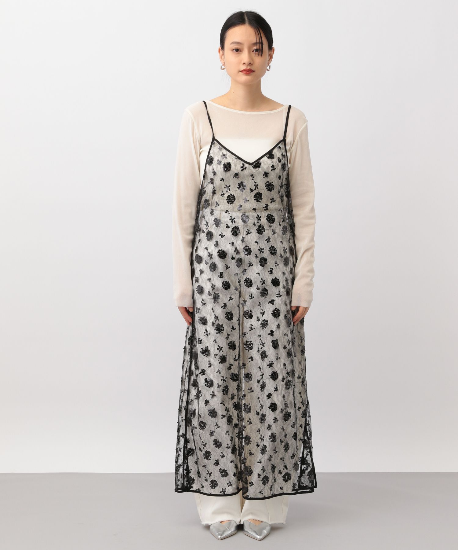 apart by lowrys「スパンコールキャミワンピース」|ワンピース|