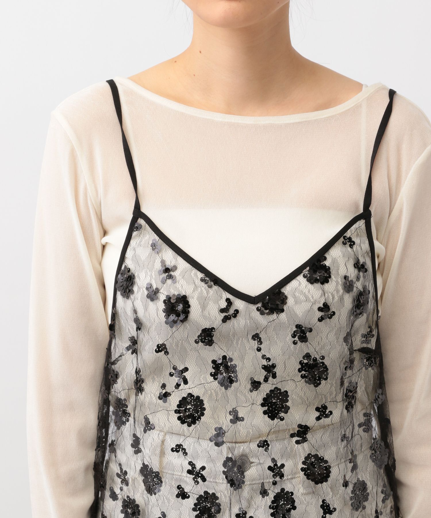 apart by lowrys「スパンコールキャミワンピース」|ワンピース|