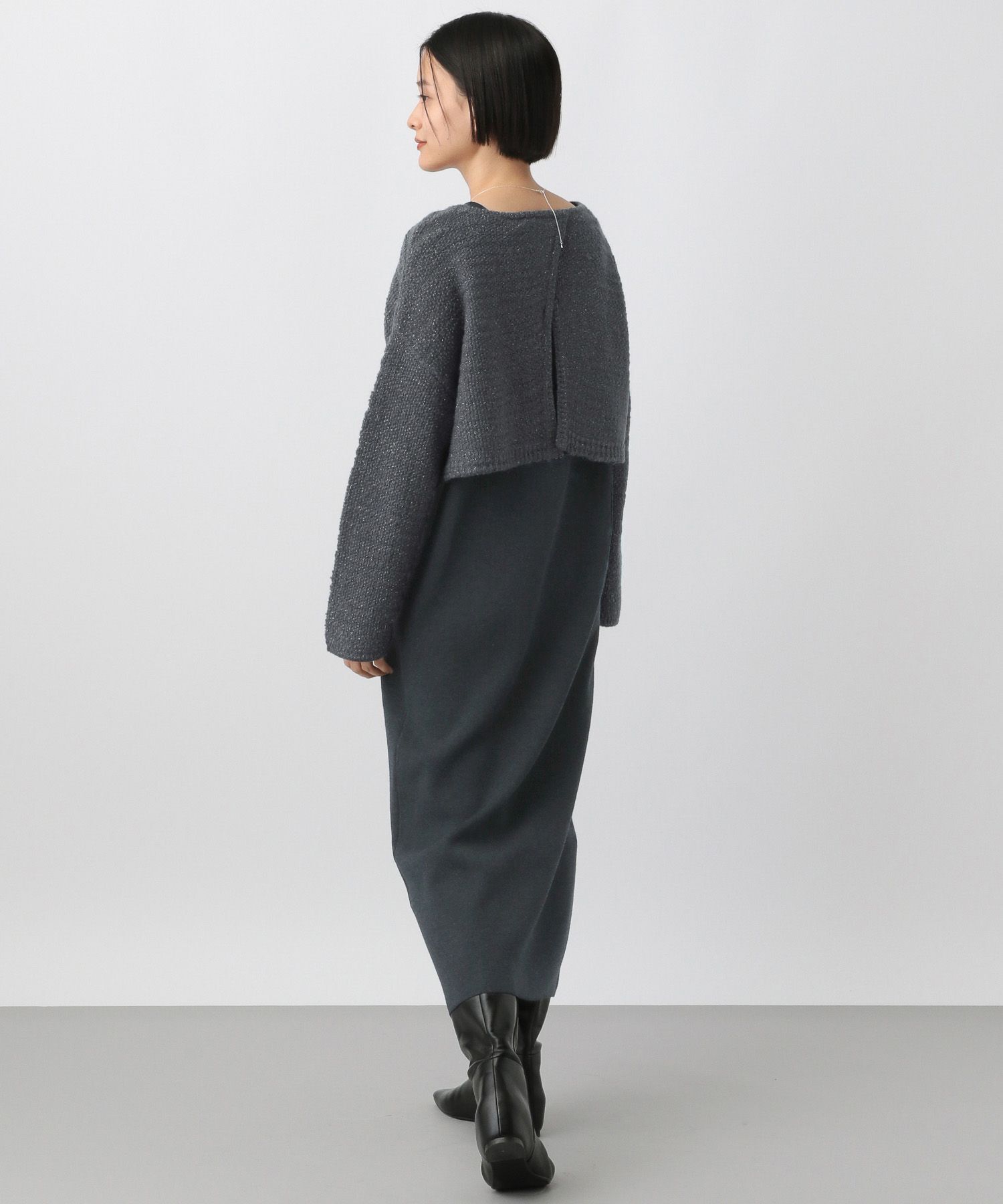 A part by 「ツィード2Pニットワンピース」|ワンピース|