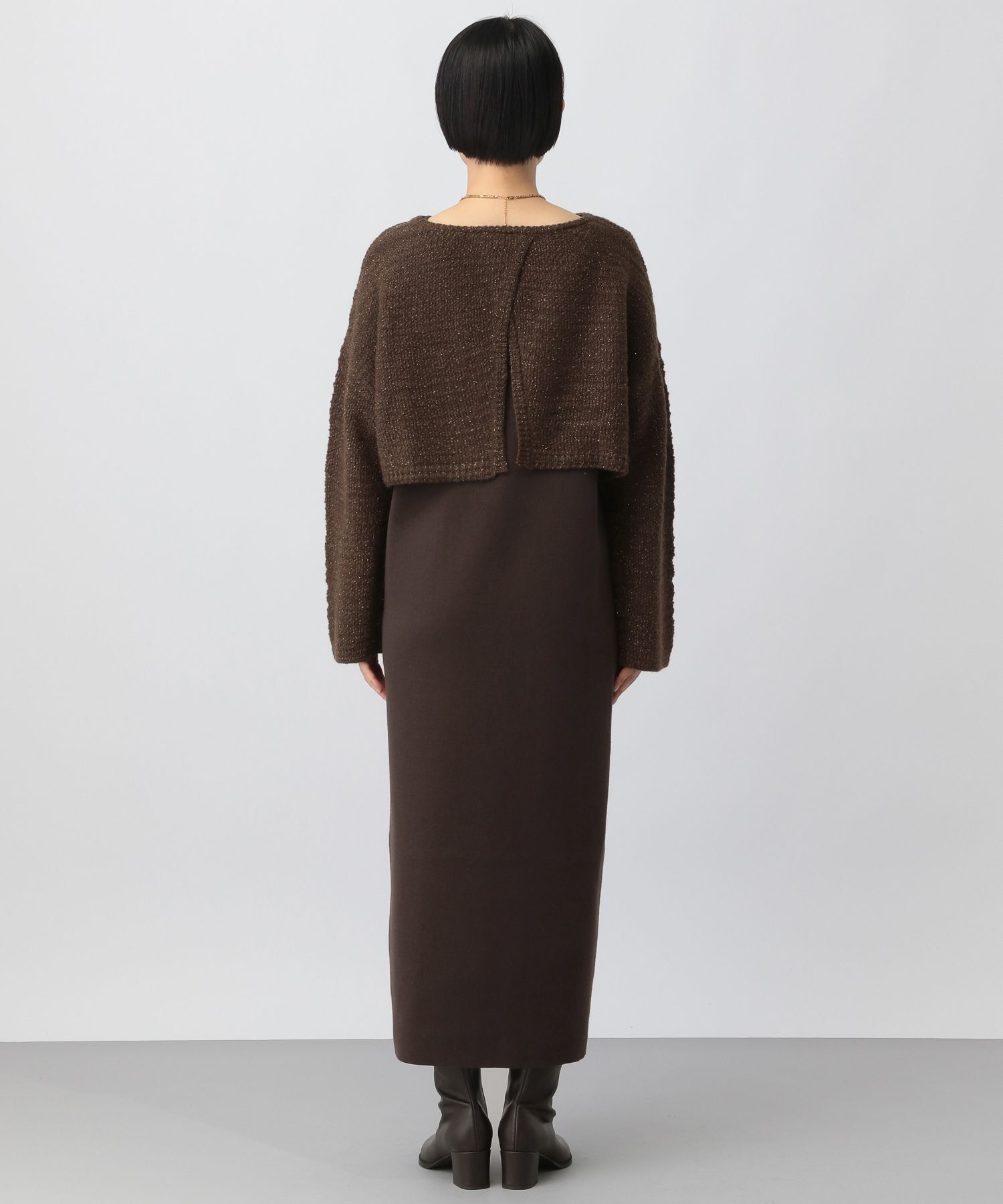 A part by 「ツィード2Pニットワンピース」|ワンピース|