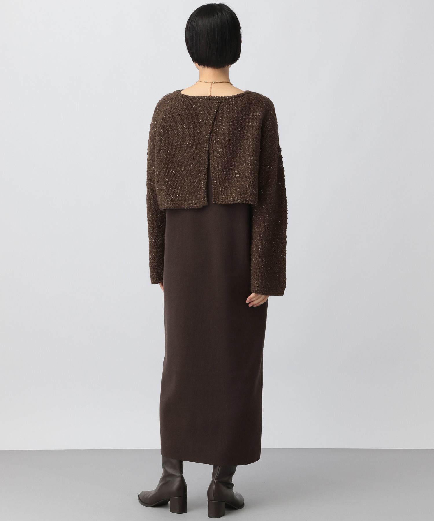 A part by 「ツィード2Pニットワンピース」|ワンピース|