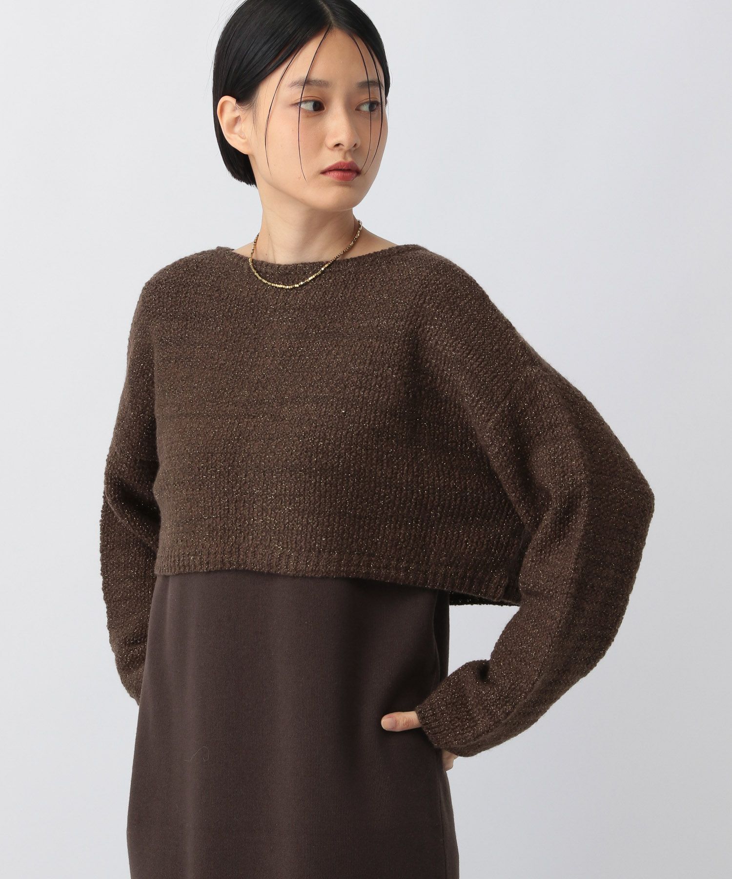 A part by 「ツィード2Pニットワンピース」|ワンピース|