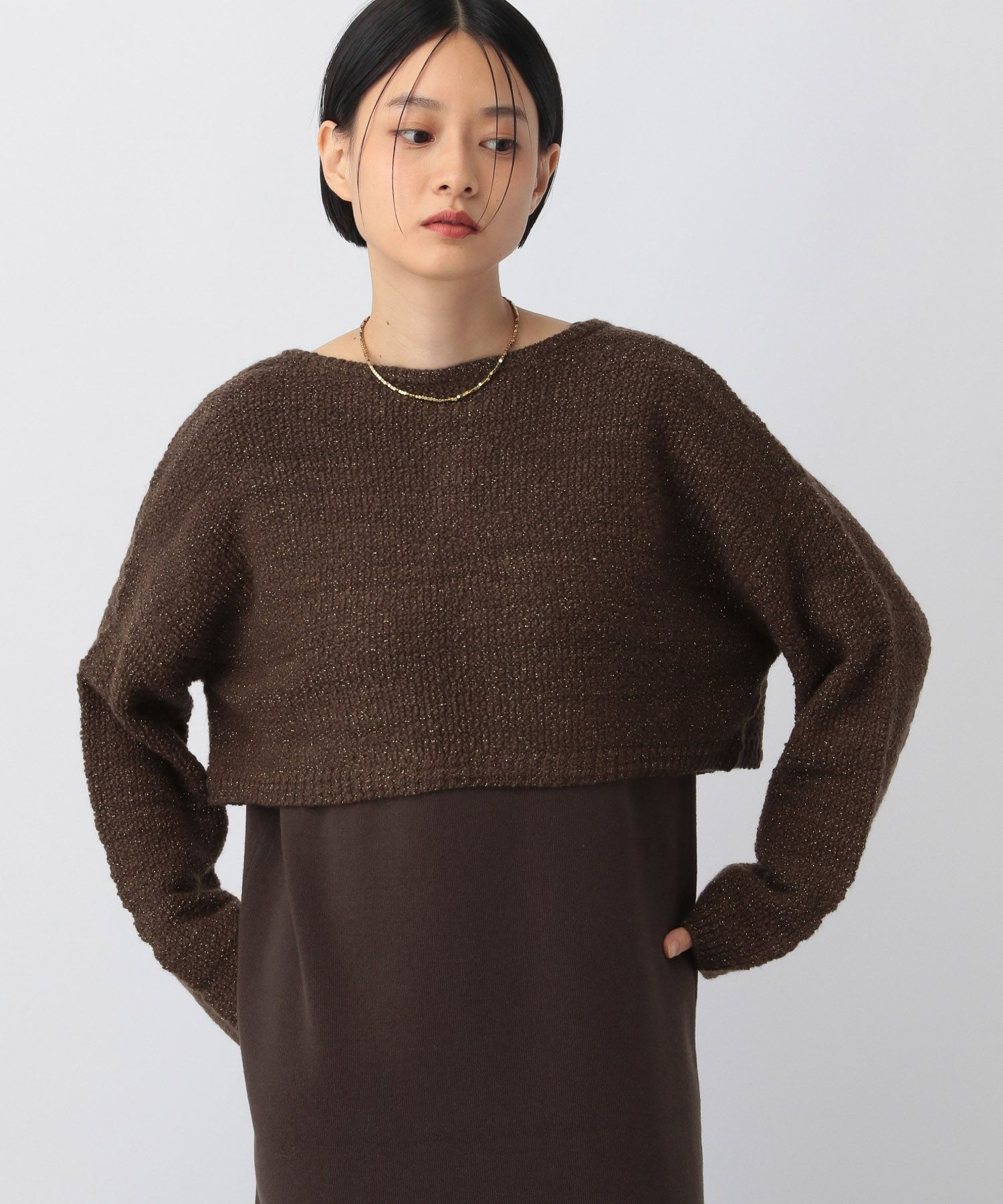 A part by 「ツィード2Pニットワンピース」|ワンピース|