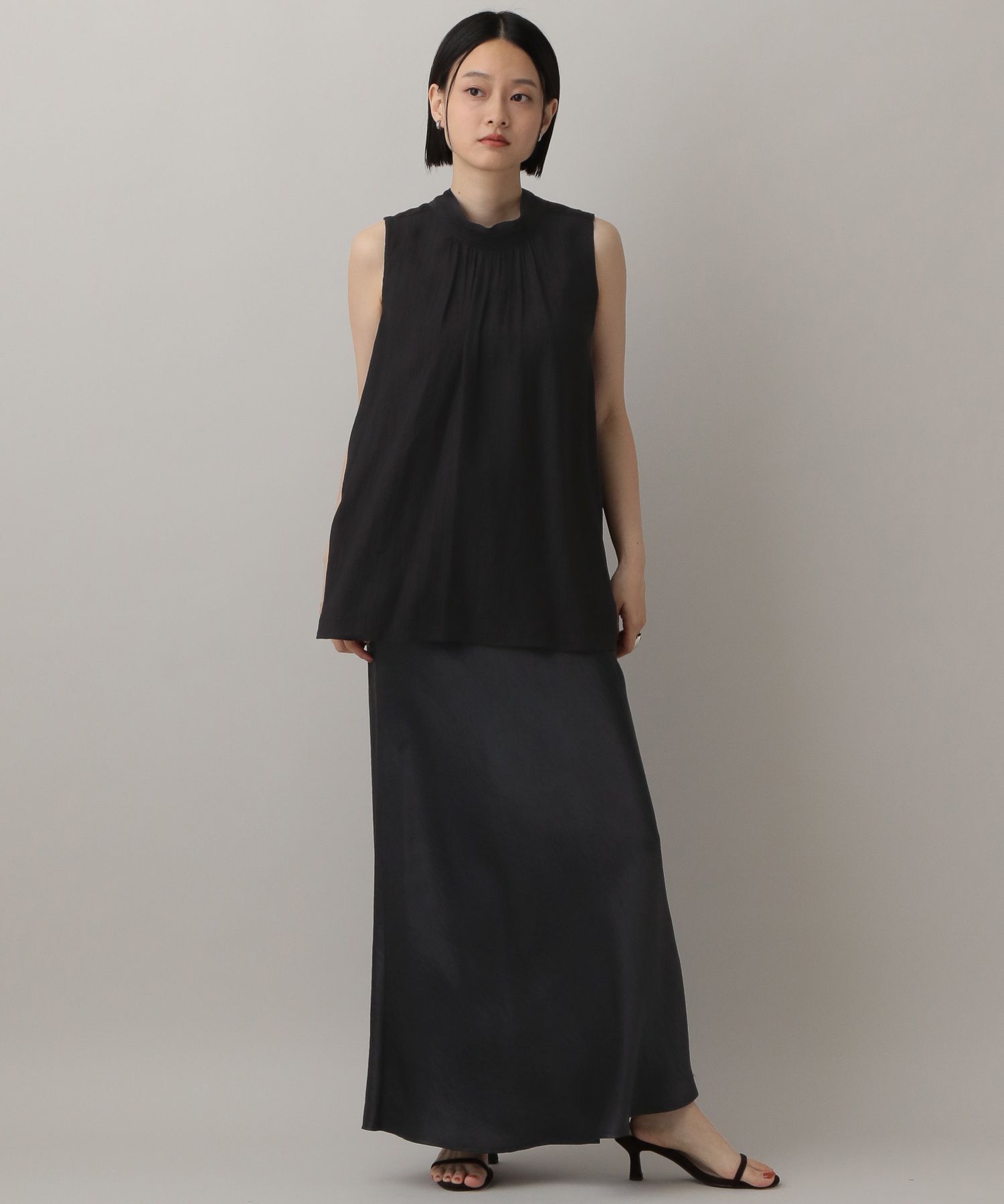 A part by 「ボウタイブラウスノースリーブ」|シャツ・ブラウス|