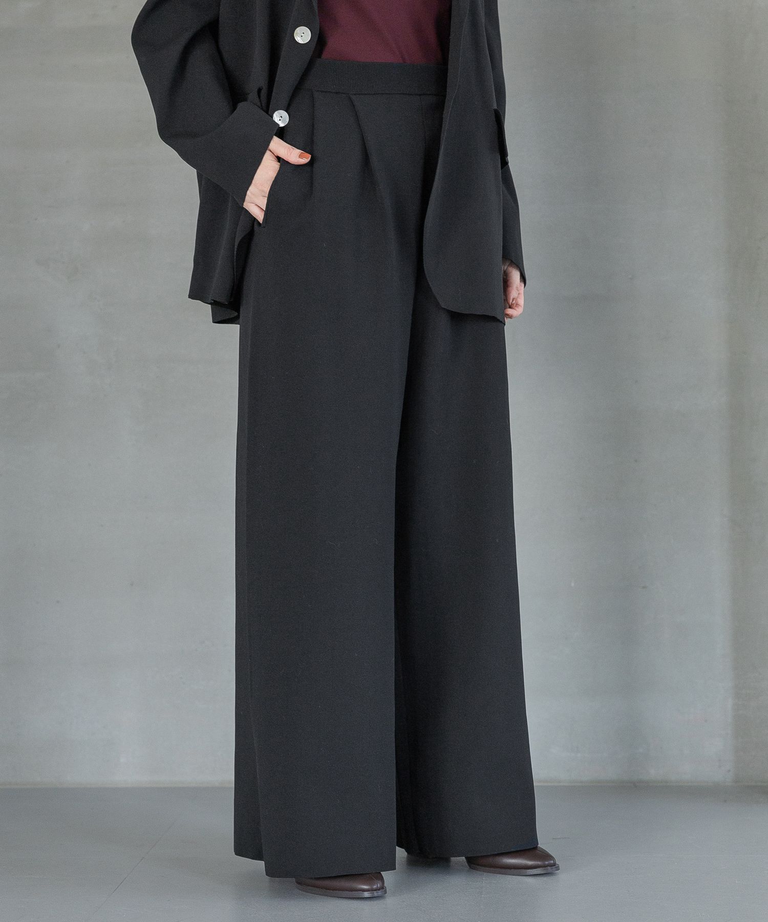 A part by 「ニットジャケットセットアップ」|テーラードジャケット|