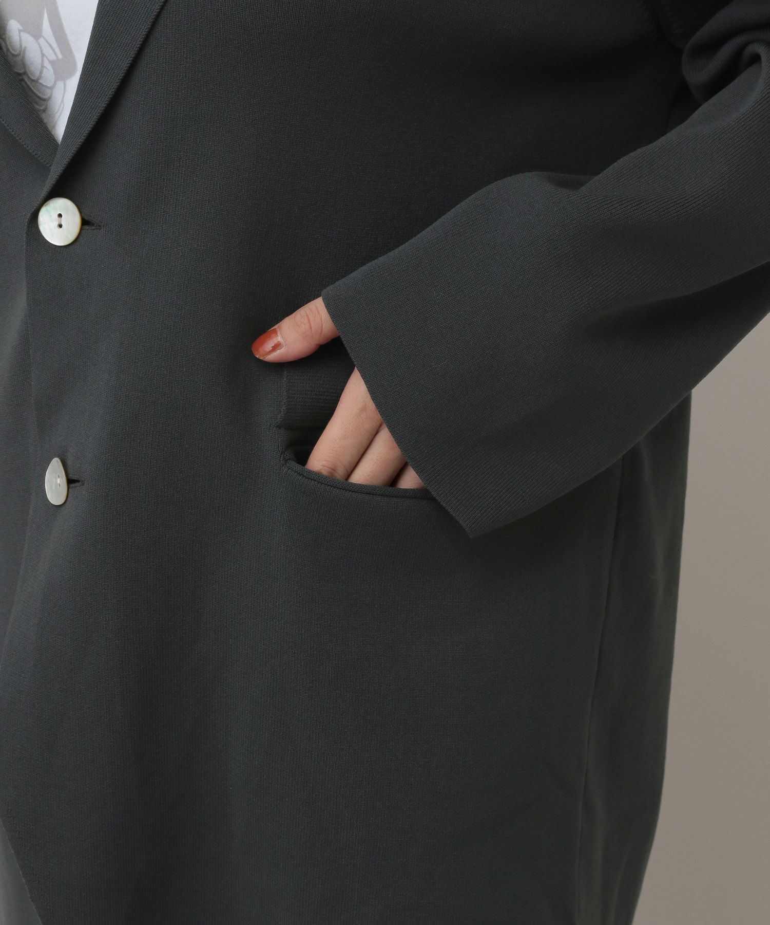 A part by 「ニットジャケットセットアップ」|テーラードジャケット|