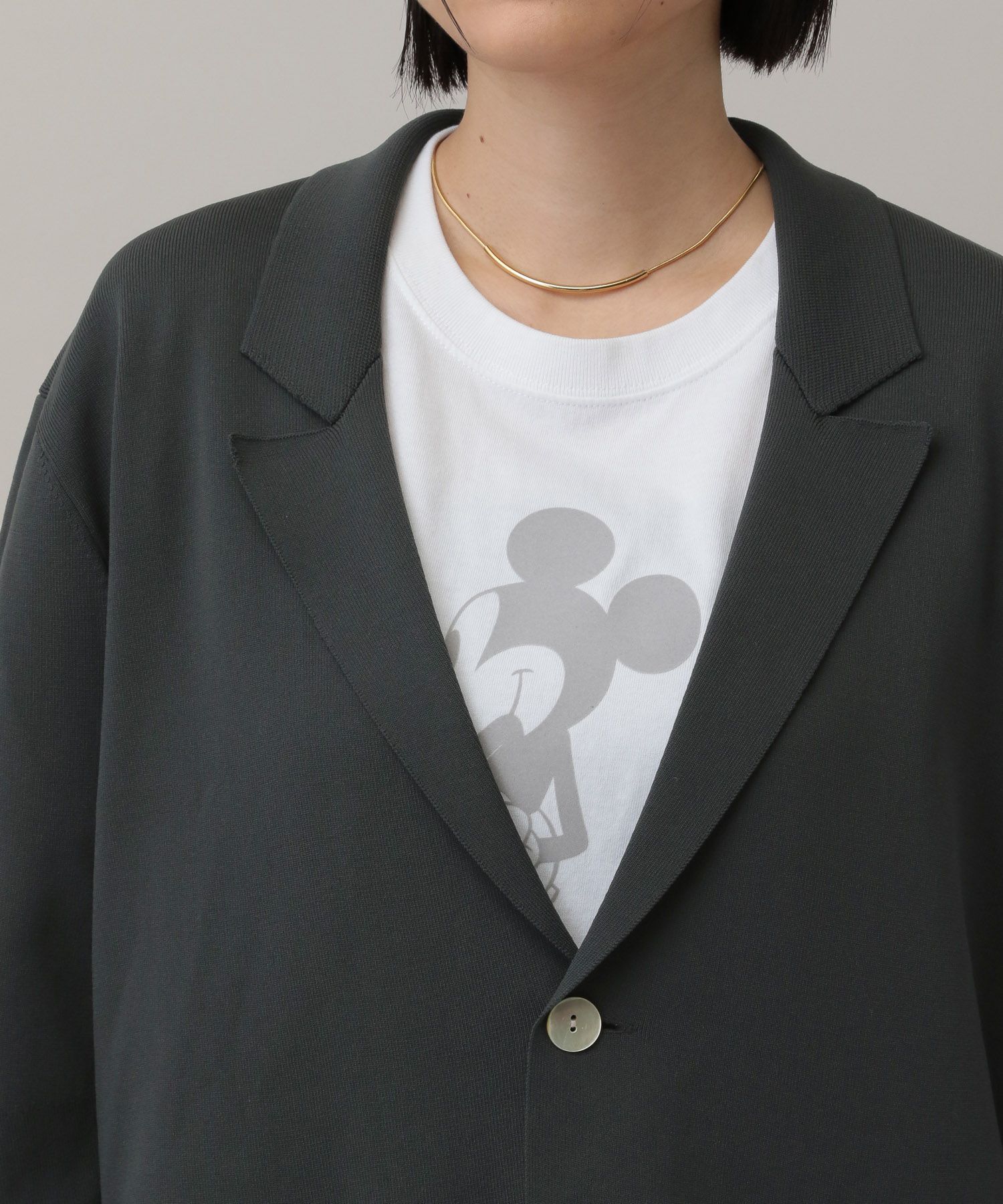 A part by 「ニットジャケットセットアップ」|テーラードジャケット|