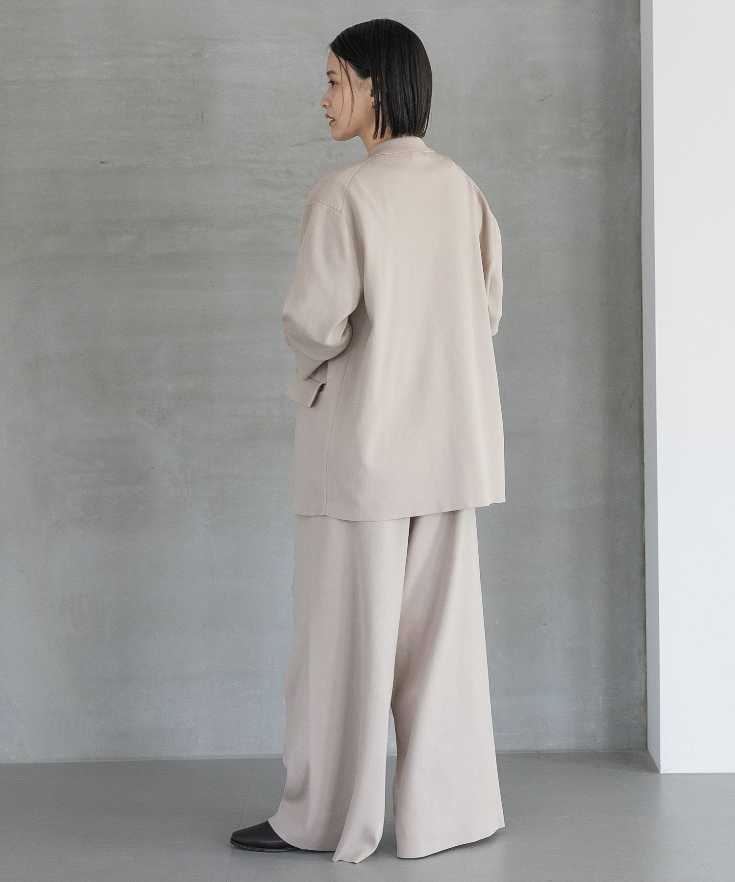 A part by 「ニットジャケットセットアップ」|テーラードジャケット|