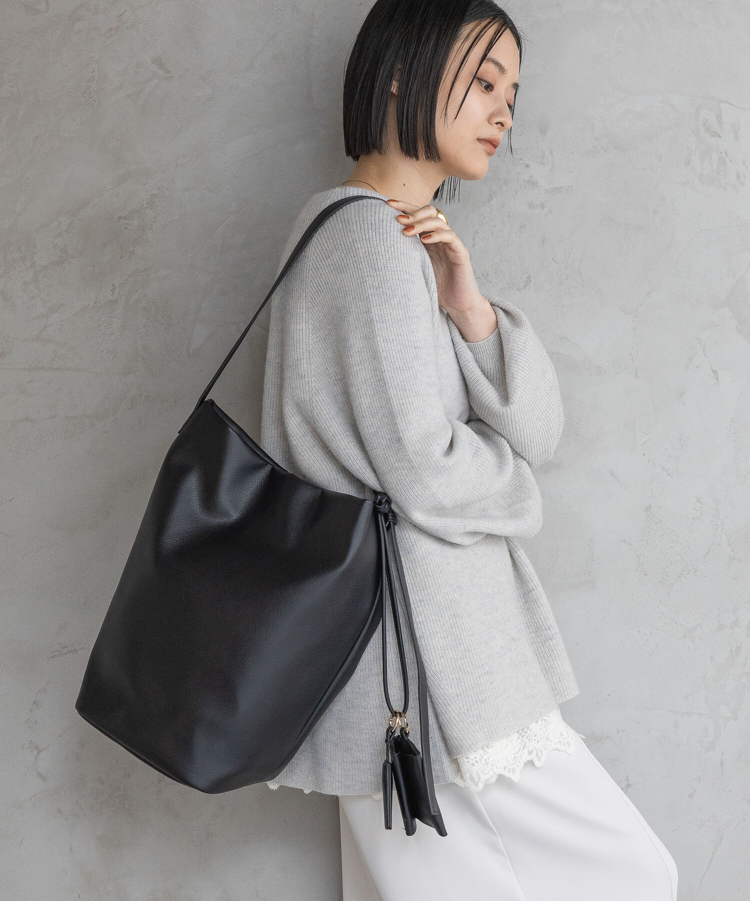 A part by 「ソフトバケツBIGBAG」|トートバッグ|ブラック