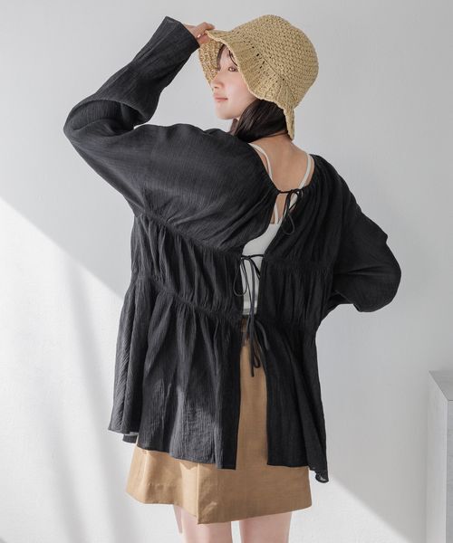 LOWRYS FARM「ヨウリュウシャーリングブラウスＬＳ」|シャツ・ブラウス|