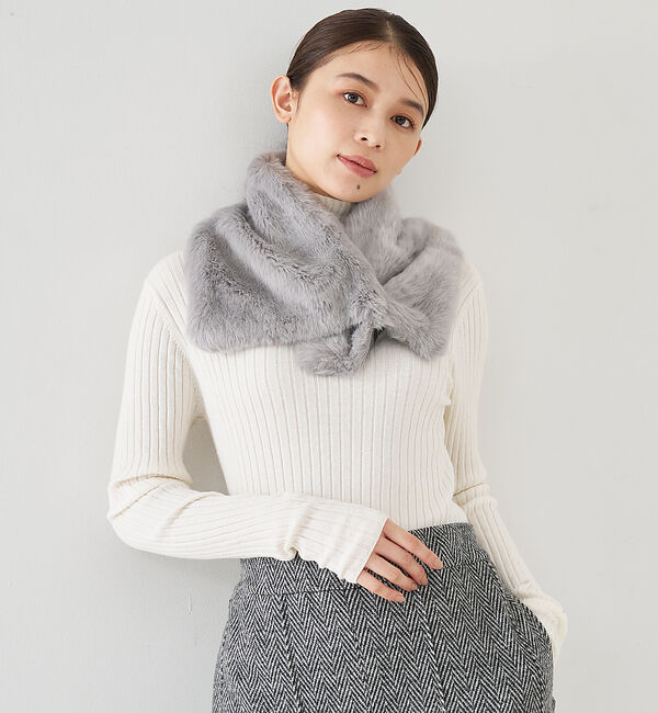 collex「【HELEN MOORE】 アシンメトリー ファーティペット」|マフラー|