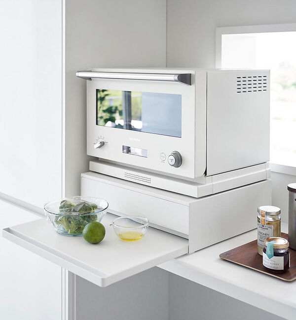 collex「【tower/タワー】 2WAYキッチン家電引き出し&スライドテーブル」|食器・キッチングッズ|